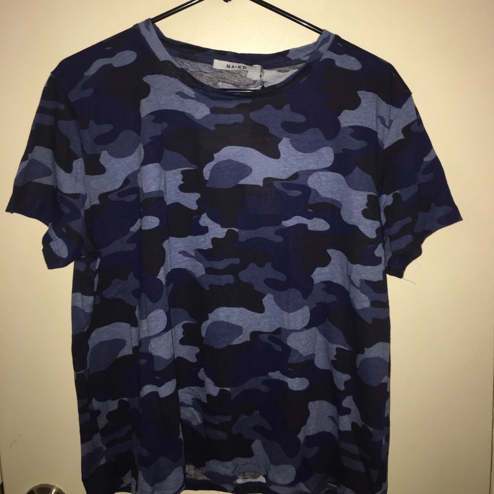 blue camo t-shirt